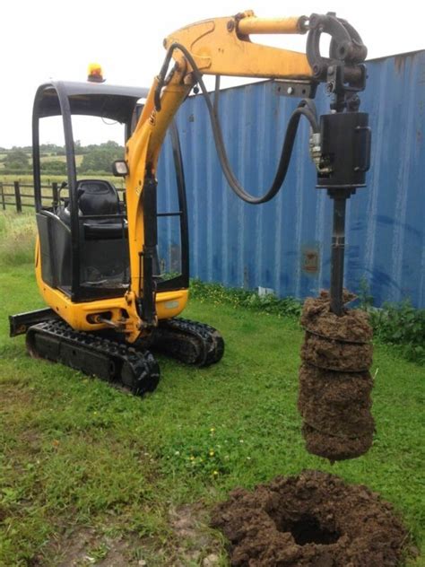 mini digger post hole borer|Excavator Attachments .